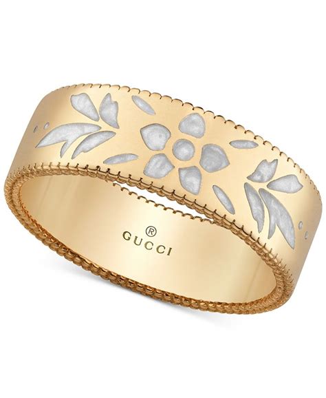 gucci enamel ring.